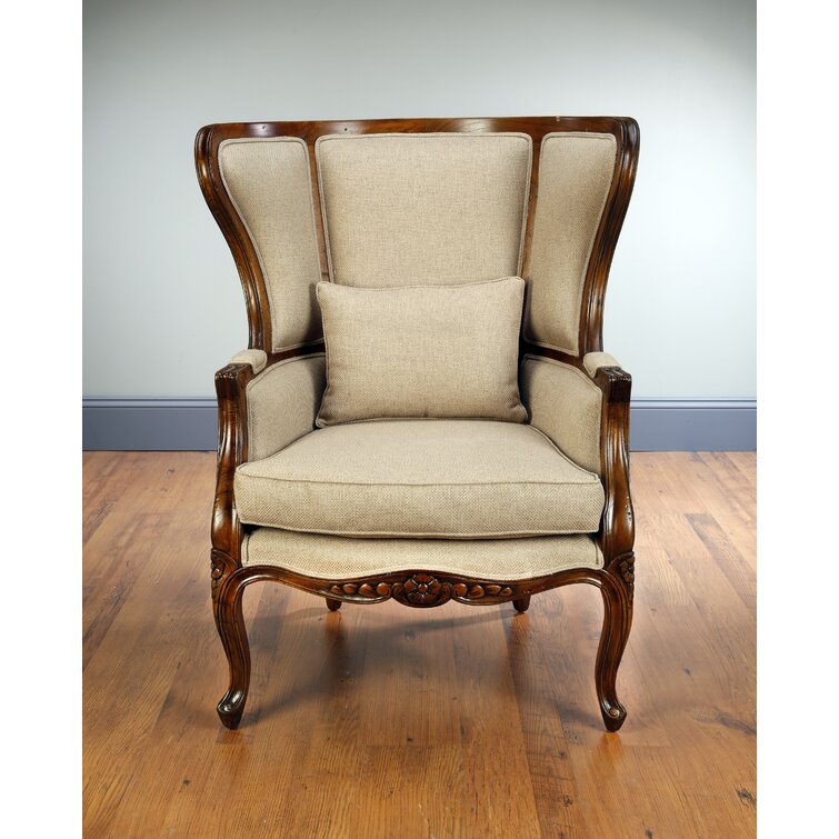 Upholstering a wing online back chair